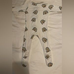 Kyte Aloe Rainbow Zipper Footie 3-6m